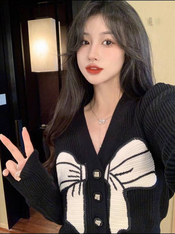 New for winter!  【I-D】Korean Style Bow Warm Sweater 3271# L