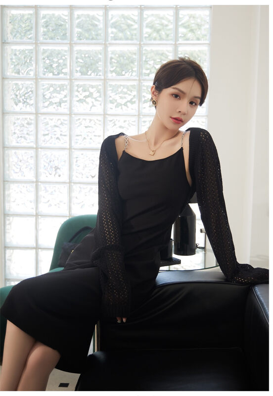 New in autumn! [MI2 (N: AA)] temperament suspender little woman dress EE9419# JJ