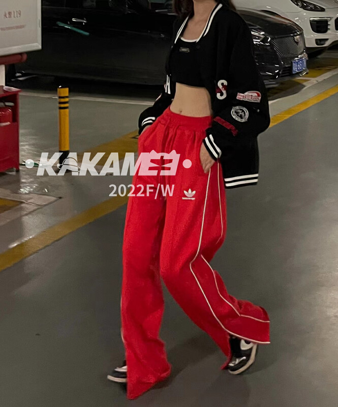 【KAKAMEE】American Retro Clover Casual Pants Casual Pants 5177