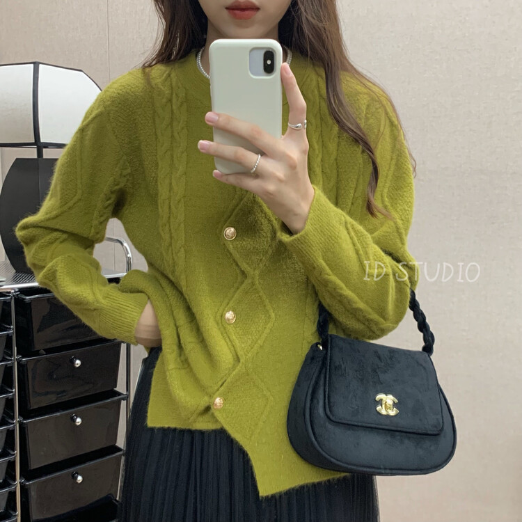 New in winter! [I-D] Korean irregular all-match warm sweater 3265# L