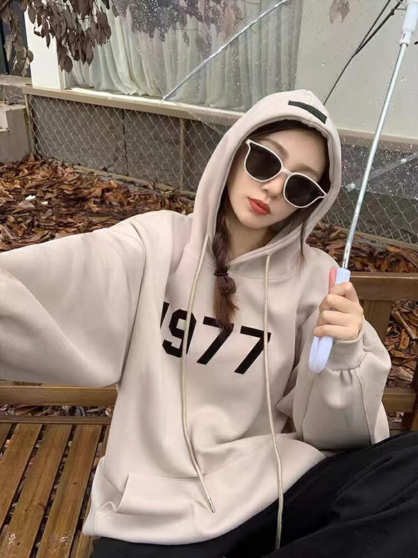 New in autumn! [TA+] Hooded Lazy Style Digital Print Sweatshirt 1020# L