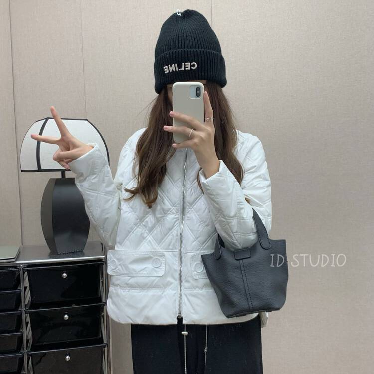 New in winter! [I-D] Korean version of the versatile zipper loose warm down jacket (including white duck down 90%) Y9966# L