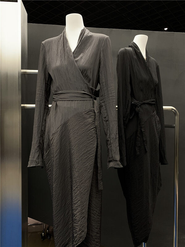 Autumn is new! [Concept Store - Object Reverse] Korean Style Temperament Waist Tie Dress FWQ-Q9# CHO