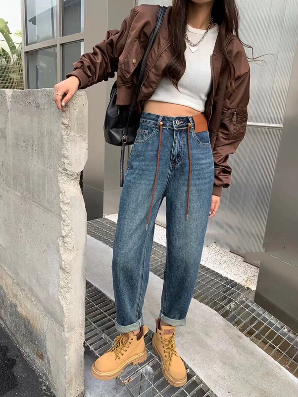 New in Autumn! [LSJD] Versatile Harlan Daddy Jeans (with Waist Strap) 725# WTT