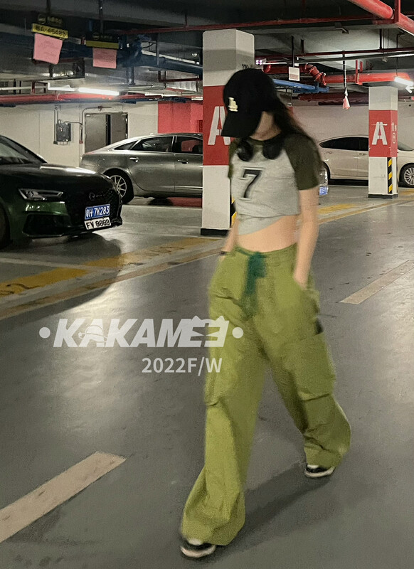 原價98.99! 【KAKAMEE】美式甜酷闊腿腿短褲休閒褲  5110#  CQW