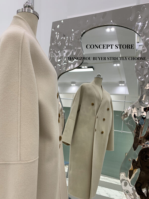 【Concept Store-Reverse】Fashionable Double Breasted Casual Wool Jacket (Contains 90% Wool, 10% Cashmere) DMHS-99168# CHO