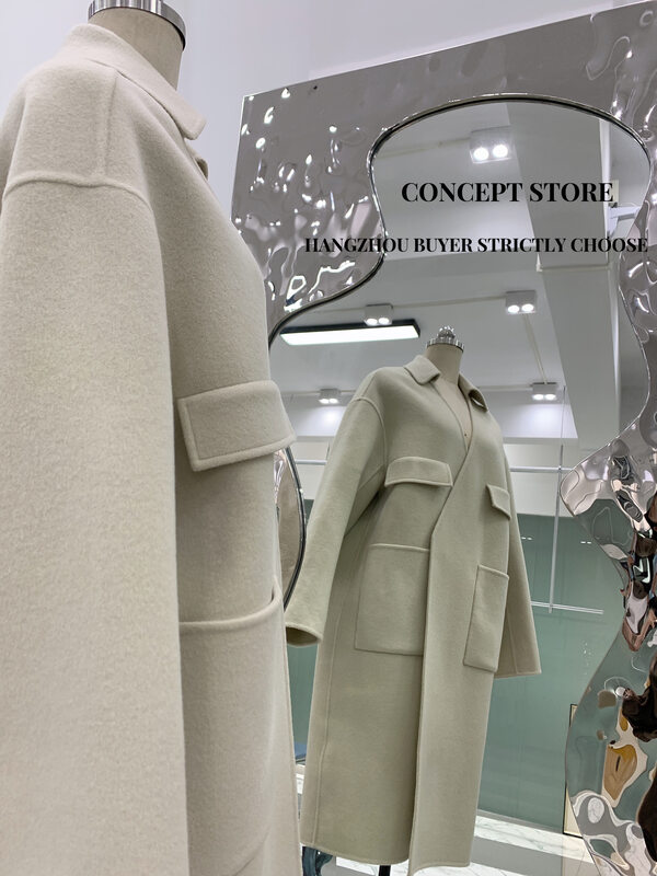 【Concept Store - Object Reverse】Fashionable Casual Korean Wool Jacket (Contains 90% Wool, 10% Cashmere) DMHS-99185# CHO