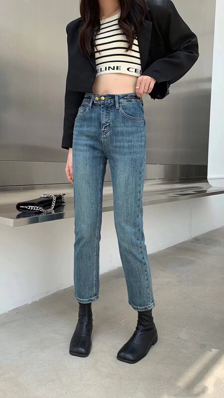 New in autumn!【LSJD】Stretch slim fit jeans 6036# WTT