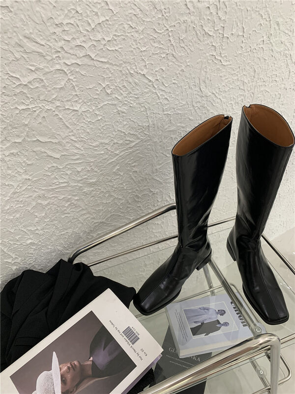 【Concept Store - Object Reverse】Korean Style Small Square Toe All-match Boots ST-7013# CHO