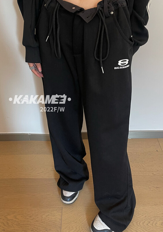 Original price 98.99! [KAKAMEE] New Korean version loose all-match casual design sweatpants casual pants drawstring sweatpants adjustable N69
