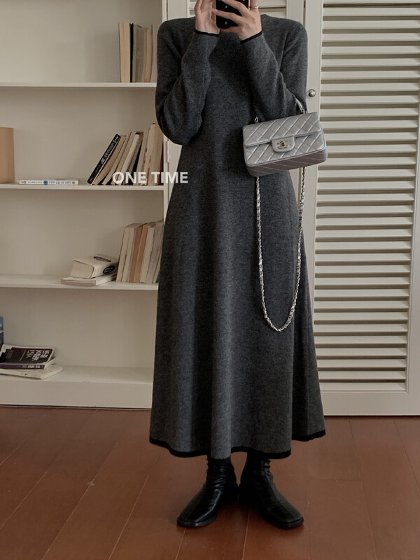 【ONE TIME】Reversible Backless Casual Dress XW5251# JHY