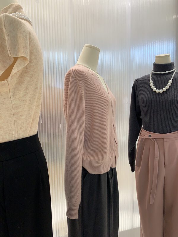 【Concept Store - Object Reverse】Korean Solid Color V-Neck Knit Sweater DV-1085# CHO