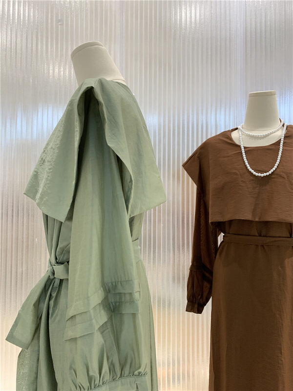 【Concept Store-Reverse】Korean Loose Solid Color Long Sleeve Dress DV-W019# CHO