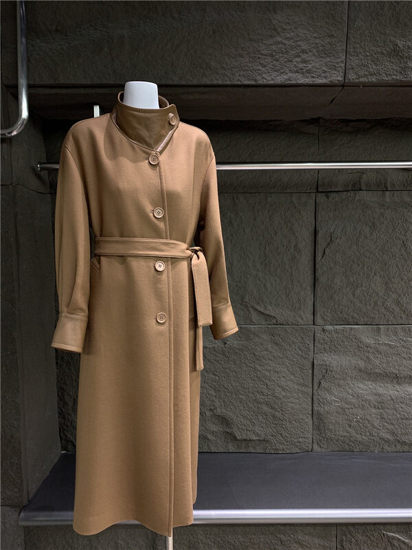 Autumn is new! [Concept Store - Object Reverse] Korean style fashionable stand-up collar wool coat (including 100% wool) FWQ-C412# CHO