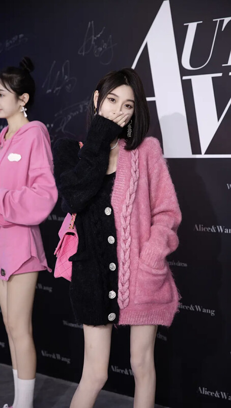 【SAVAGE】V-neck colorblock single-breasted comfortable knitted cardigan S1138# WPL