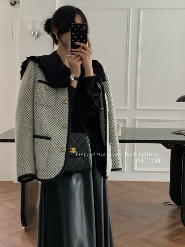 Original price 178.99! New in autumn! [ONE TIME] Xiaoxiang style single-breasted retro fashion short coat XW5333# JHY