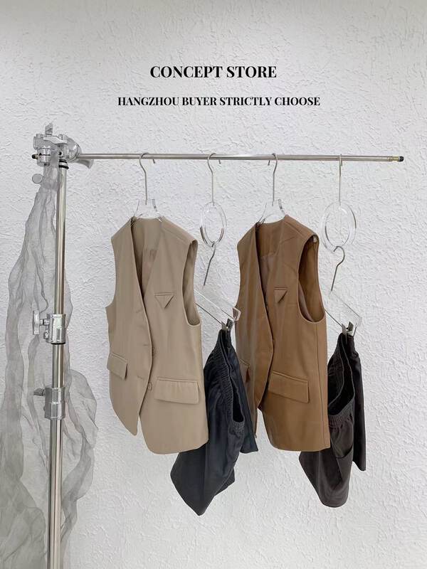 Autumn models are new! [Concept Store - Object Reverse] V-neck single-breasted simple casual vest JSF-1316# CHO
