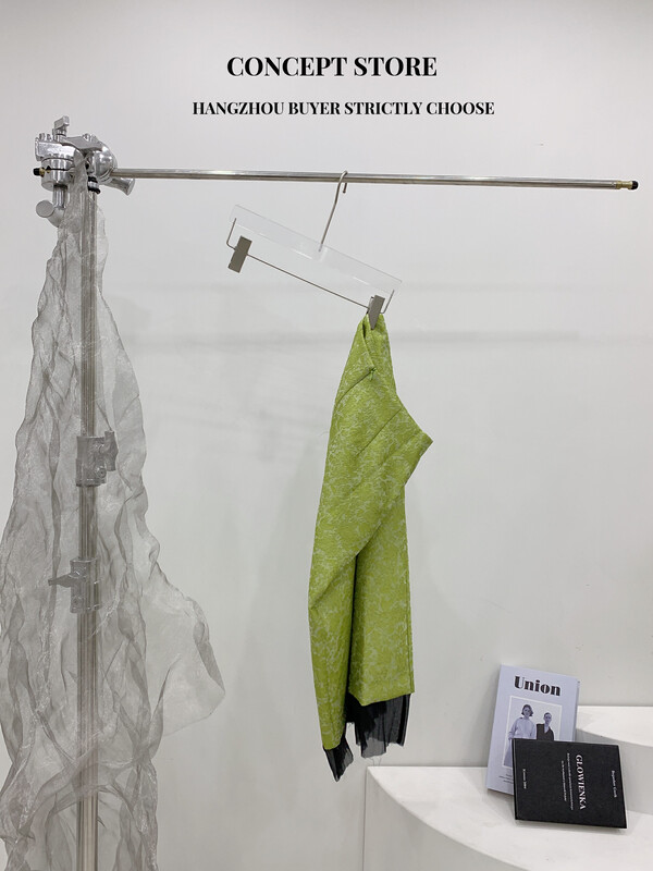 Autumn models are new! [Concept Store - Object Reverse] Temperament Contrast Color Mid-Length Skirt KM-011# CHO