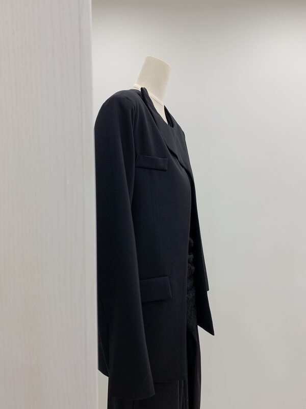 Autumn models are new! [Concept Store - Object Reverse] Minimalist and high-end round neck suit (including 60% wool) YSS-0172# CHO