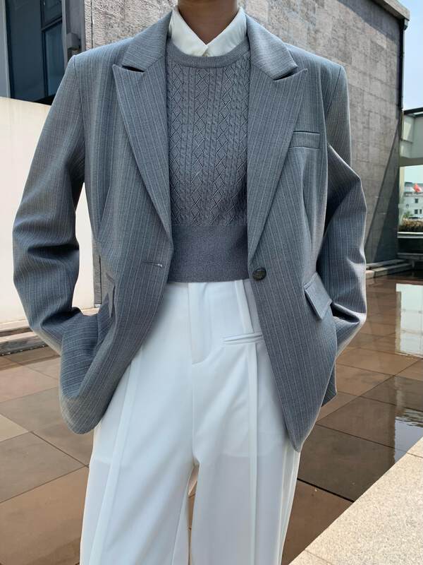 [NEIHE] Niche high-end one-button suit suit 6091# JHY