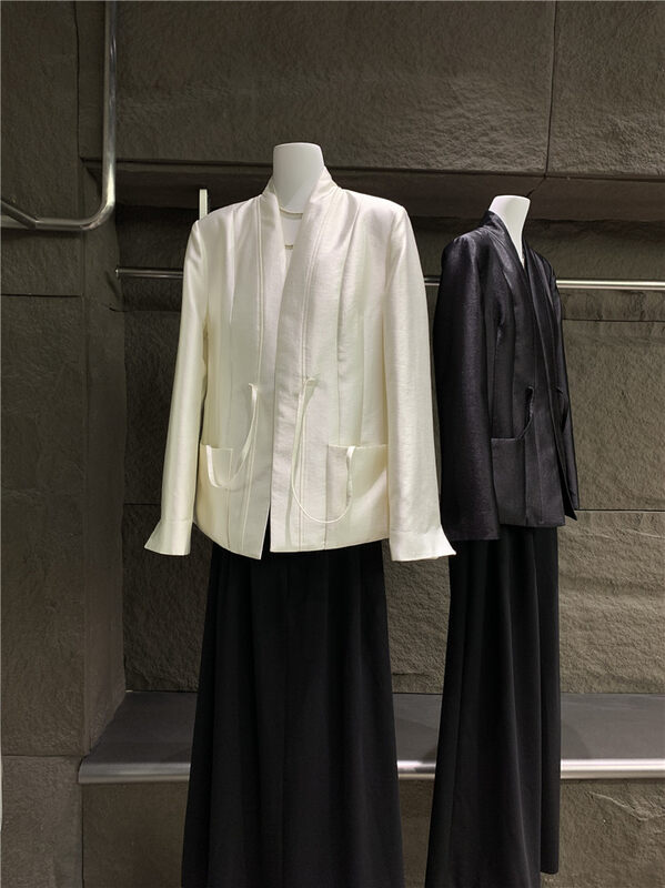 Autumn models are new! [Concept Store - Object Reverse] Fashionable V-neck Pocket Suit FWQ-Q26# CHO