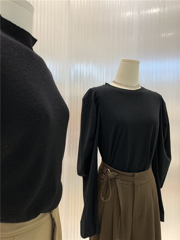 [Concept Store - Object Reverse] Korean Solid Color Versatile Long Sleeve T-Shirt DV-2036# CHO