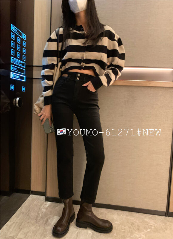 Autumn and winter new style!【Suxinlan/YOUMO】straight-leg casual wide-leg comfortable jeans 61271# LSL