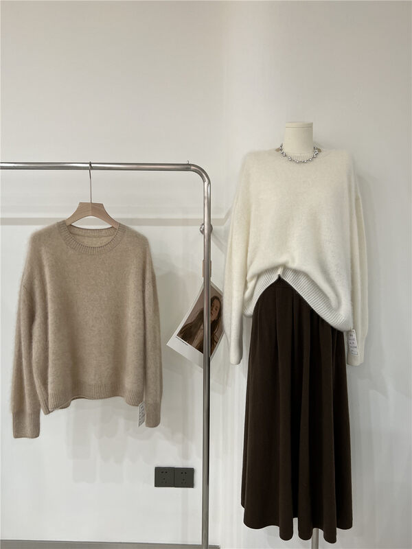 [Concept Store-Reverse] Gentle, simple, comfortable and soft pullover all-match warm sweater (including 100% cashmere) 30-3688# MX