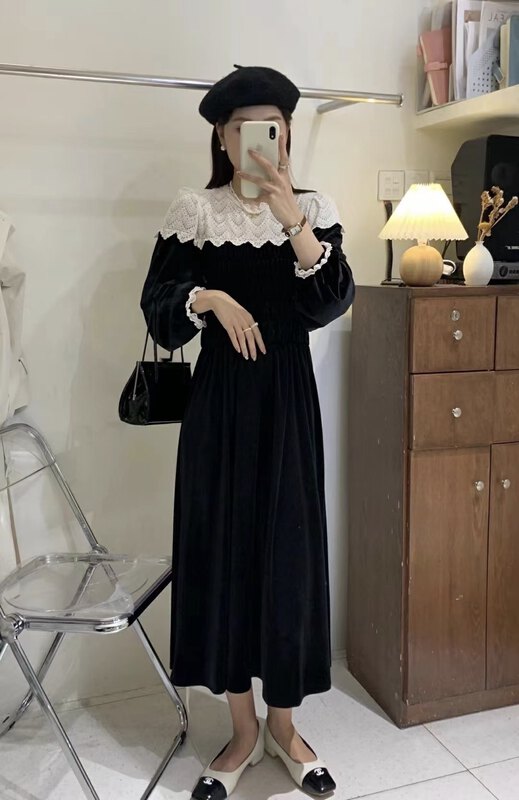 Autumn is new!【M.ZI STUDIO】Light familiar style retro age-reducing dress 16263# HBX