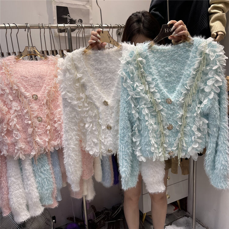[Korean C Home] Petal Heavy Industry Sweet Warm Sweater 22045# PCZ