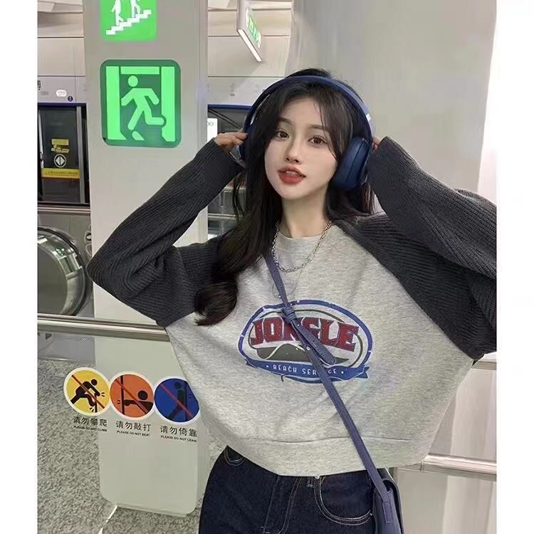 New in autumn! [I-D] Round neck pullover casual sweater 3243# L