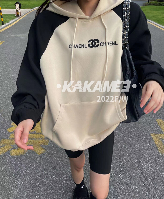【KAKAMEE】Three-dimensional Celine Zhangzai Raglan Sleeve Large Sweater Sweater 5237# CQW