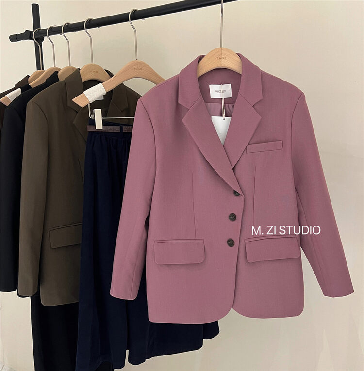New in autumn! [M.ZI STUDIO] high-quality suit with diagonal buckle design 12082# HBX