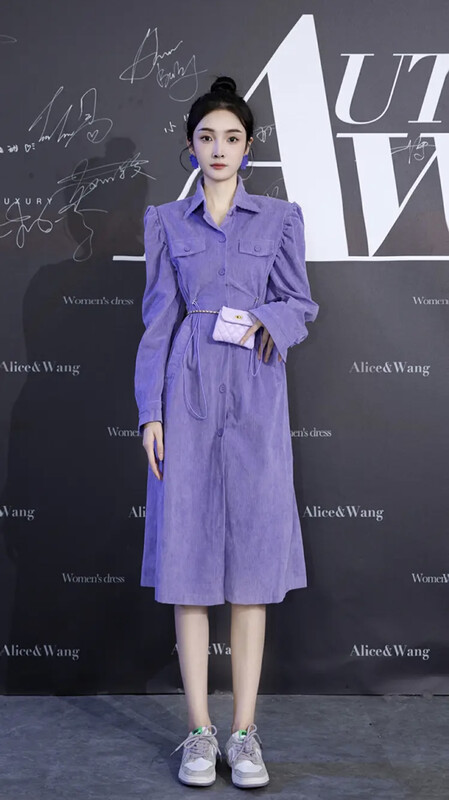 【SAVAGE】Western Retro Puff Sleeve Drawstring Waist Dress (with Waist Cord) S1151# WPL