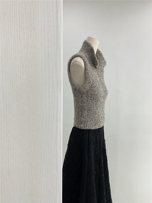 Autumn models are new! [Concept Store - Object Reverse] Korean Version Solid Color Sleeveless Vest/Sling BL-6044# CHO