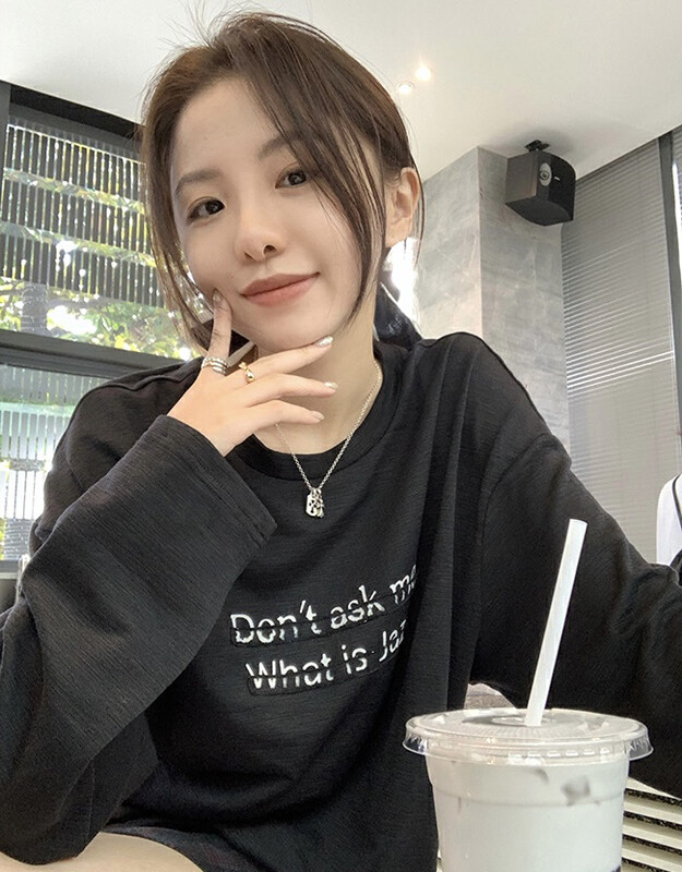 New in autumn! [SAVAGE] letter pullover all-match long-sleeved T-shirt S1009# WPL
