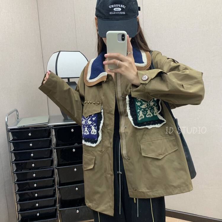 New for winter!  【I-D】Korean version all-match thin short coat R9880# L