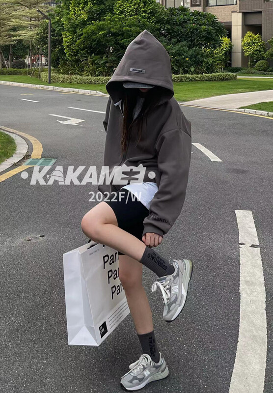 [KAKAMEE] American high street essentials material large jacket short jacket (with socks) 5252
