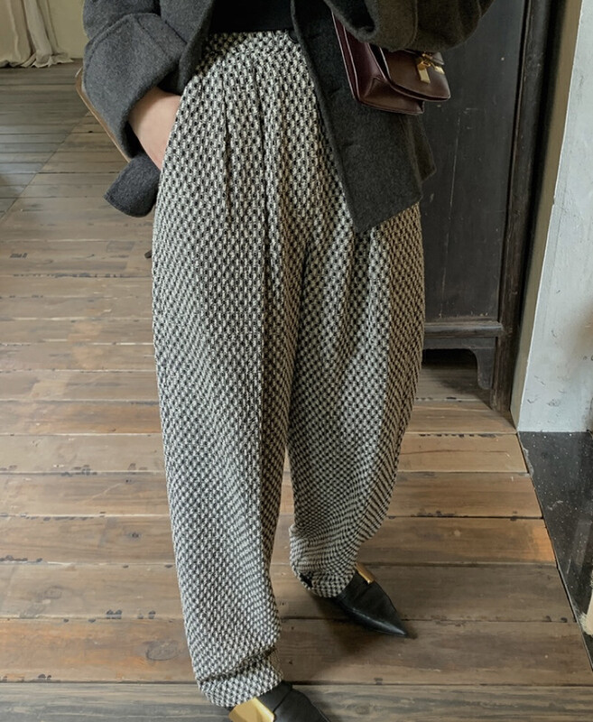 New in winter! [SAVAGE] Versatile retro high waist casual pants S1120# WPL