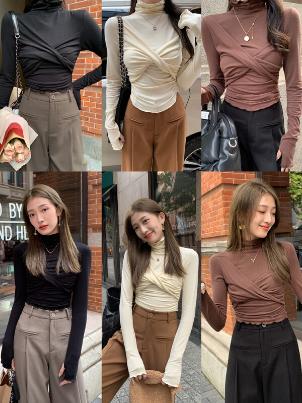 [ZY] Thickened brushed wool layered with self-cultivation high-neck knitted inner top and bottoming shirt (indispensable must-have item) 18208