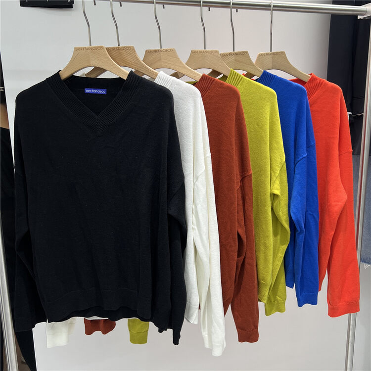 New in early autumn! [C Ouni] Round neck loose all-match knitted sweater C220-S5010# GYJ
