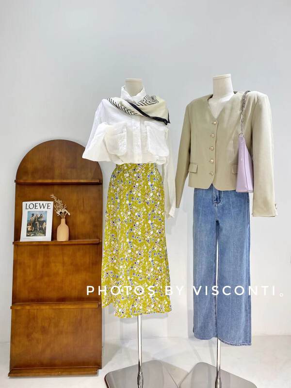 New in early autumn! [C Ouni] Korean style all-match wide-leg mopping jeans C368-26051# GYJ