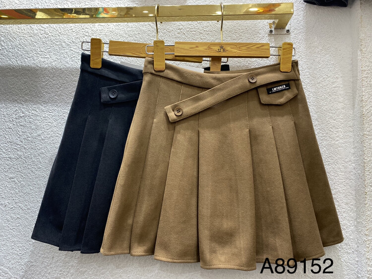 【QUEEN QUEEN】Pleated Fashion Slim Korean Skirt A89152# CL