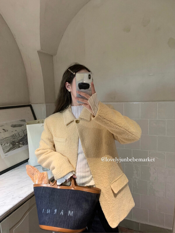 【DT CLASSIC】Simple design woolen short coat D5128# JHY