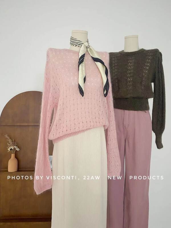 Autumn is new! [C O'Neill] round neck hollow out careful machine knitted sweater C520-M2631# GYJ