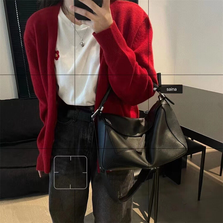 New in autumn!【SAINA FASHION】All-wool simple casual all-match skin-friendly knitted cardigan 22077A# CLS