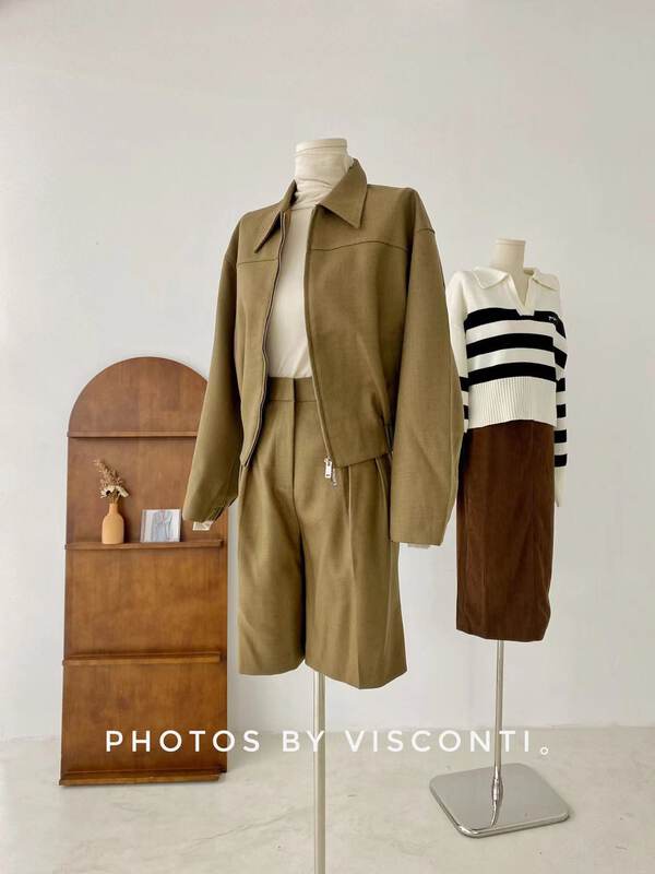 Autumn is new! [C Ouni] Textured loose lapel short jacket (including 70% wool) C722-M3619# GYJ