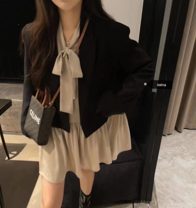 Original price 168.99! [SAINA FASHION] Korean style short style simple temperament design suit X1196# CLS