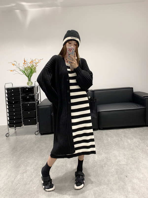 【VANESSA】Long Sleeve Minimalist Warm Sweater 8048# OZQ