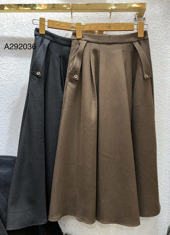[QUEEN QUEEN] Korean version of the retro high-waisted skirt A292036# CL